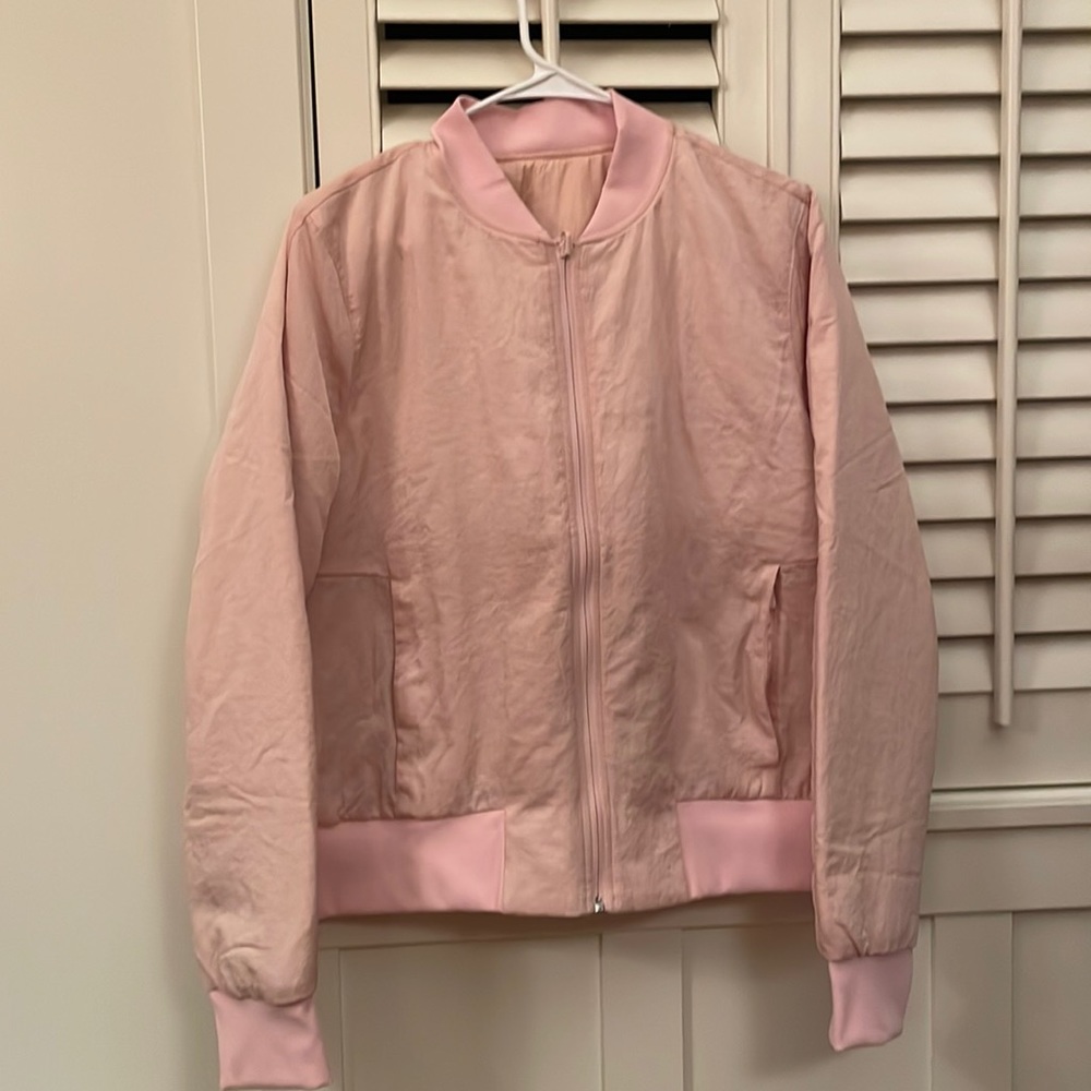 lululemon athletica Pale Pink Bomber Jacket